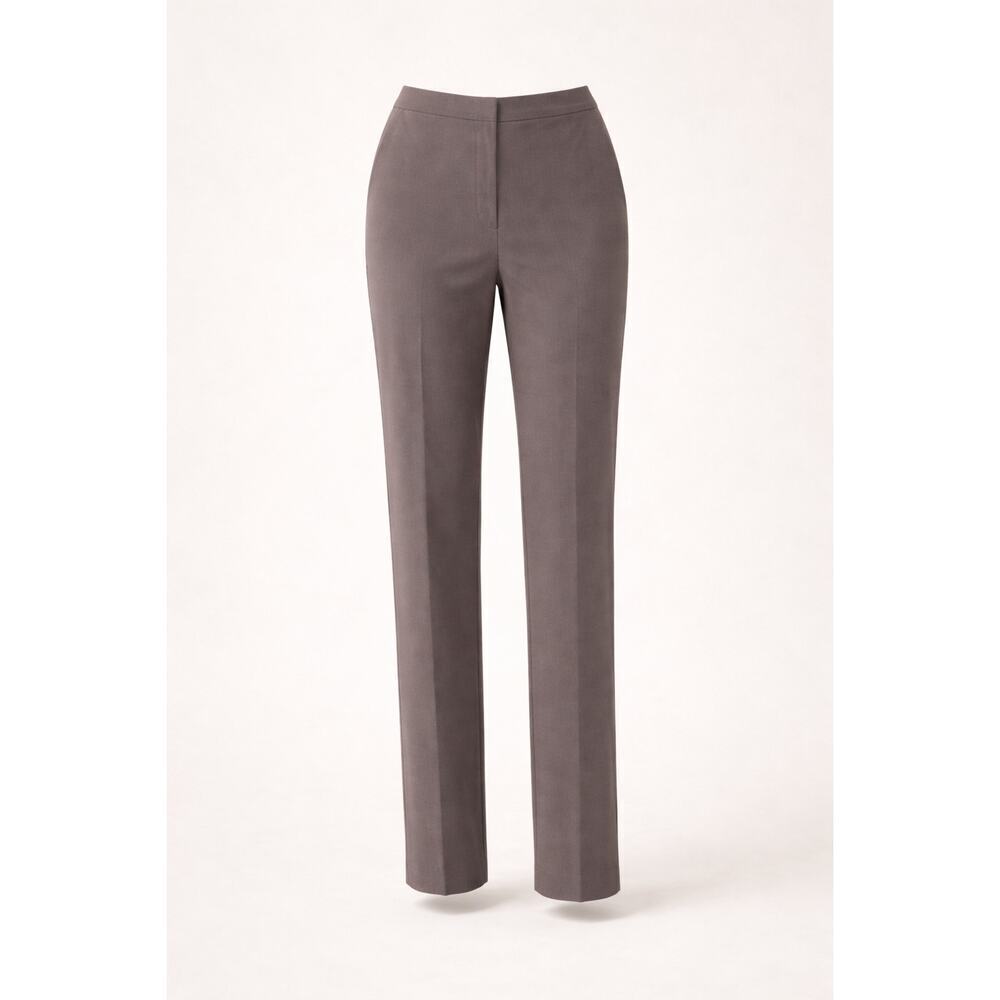St. John Brown Dress Pants Women’s Size 14 Career Office Stretch Straight Leg